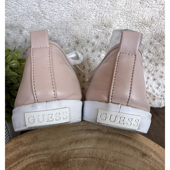 Guess Embroidered Sneaker Shoes Bird Of Paradise Light Pink Women’s Size 11‎ - Picture 7 of 10